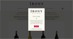 Desktop Screenshot of ironywine.com
